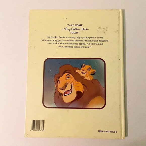 Vintage 1994 The Lion King A Big Golden Book by Justine Korman - Picture 2 of 15